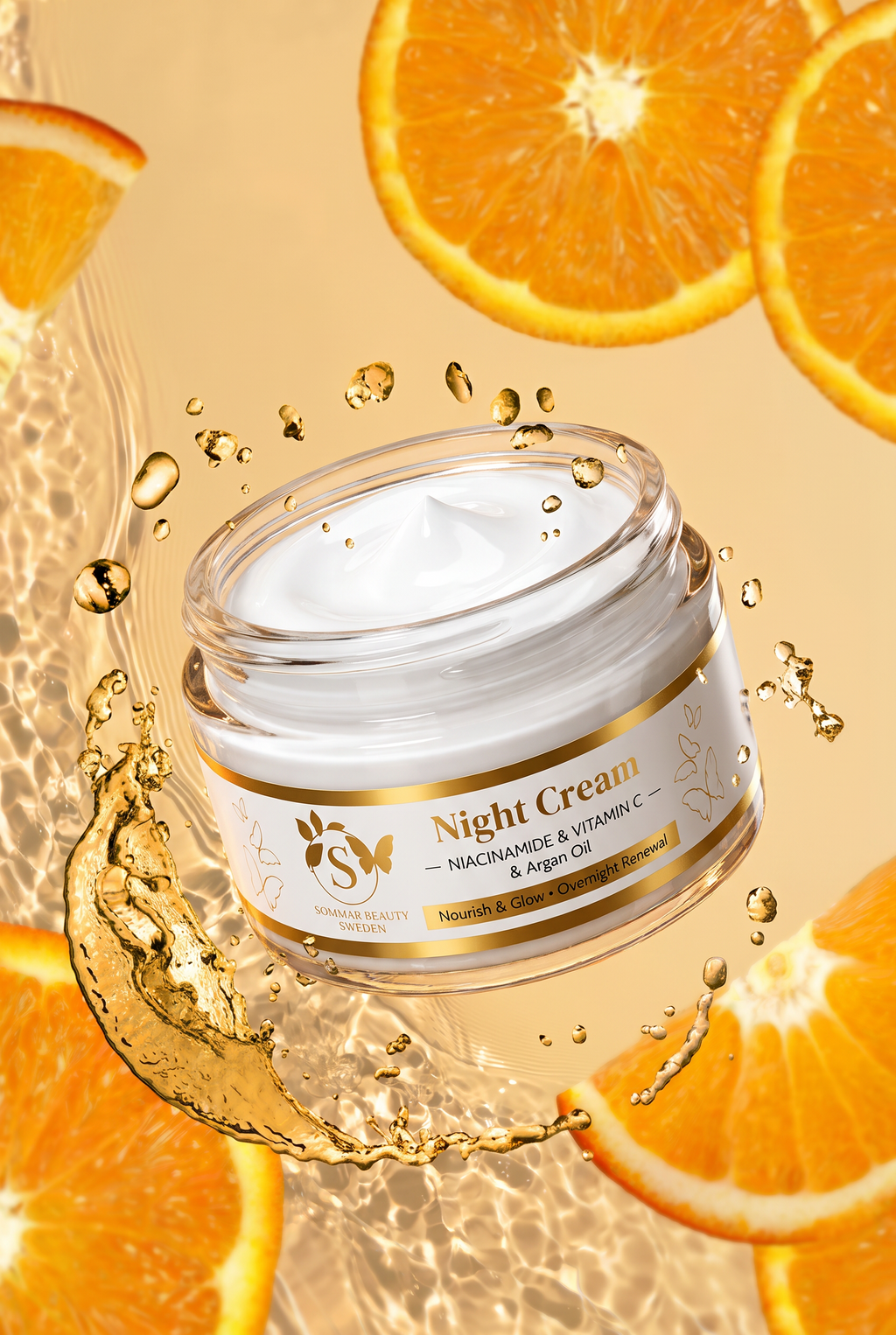 Night Cream with Vitamin C, Niacinamide, and Argan Oil 100ml