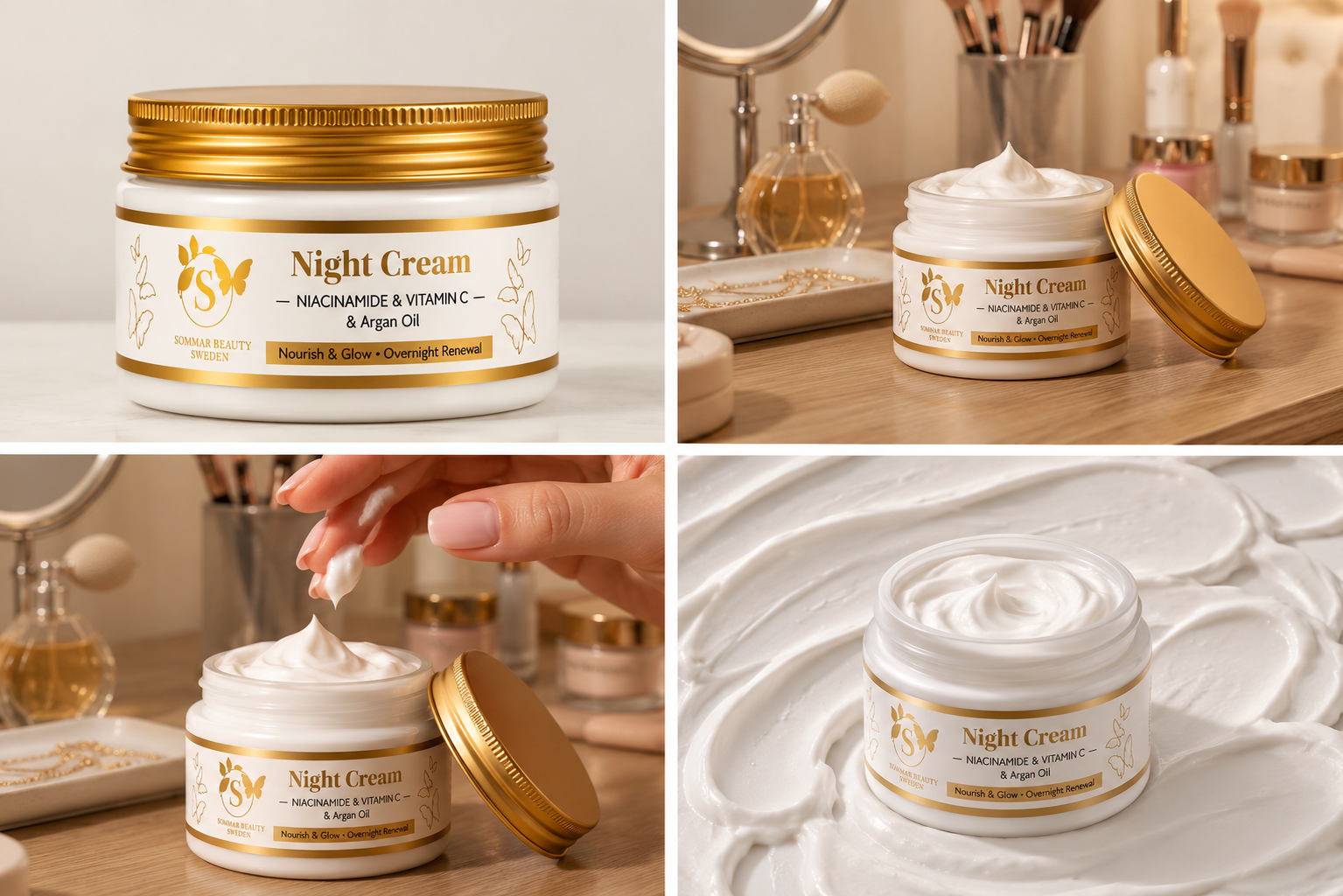 Night Cream with Vitamin C, Niacinamide, and Argan Oil 100ml